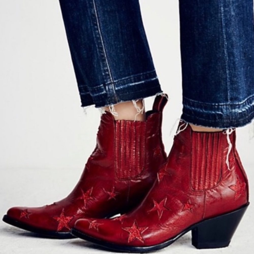 Old Gringo Red Star Ankle Boots